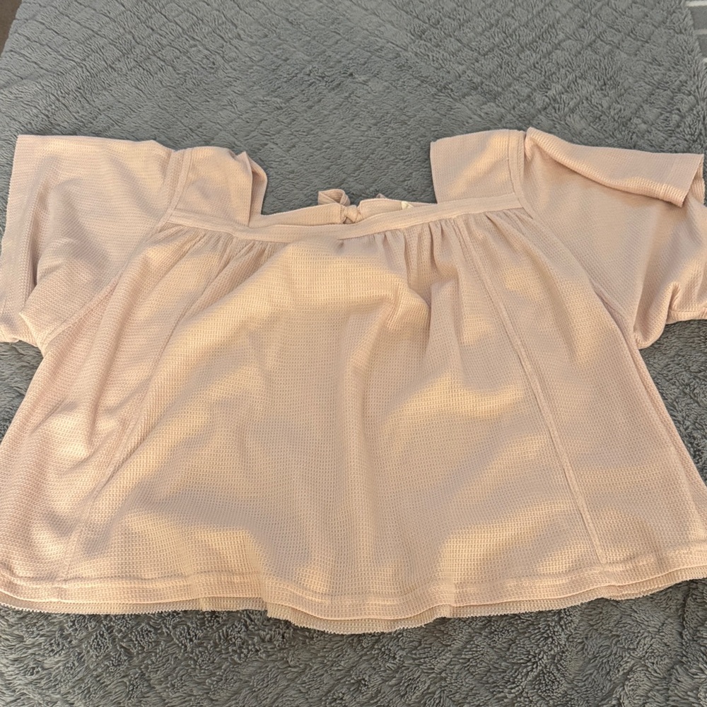 1.4.3. Story by Line Up Blush Off-Shoulder Blouse